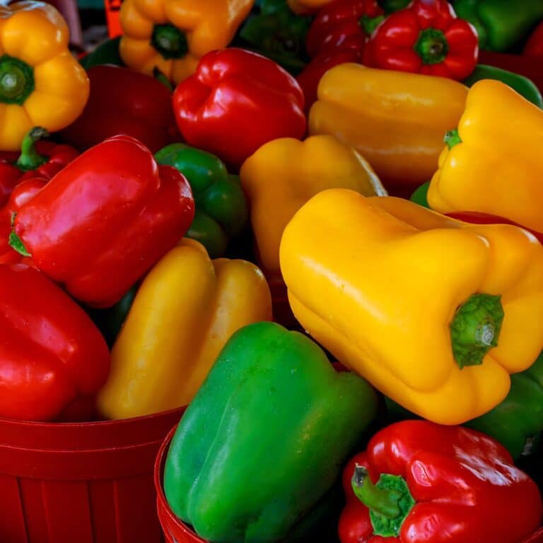 Assorted bell peppers.